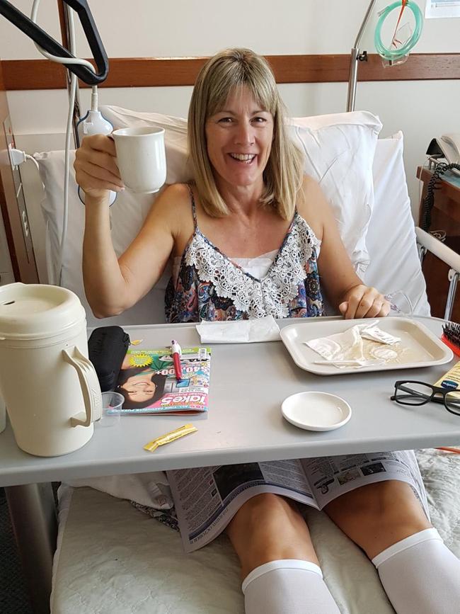 Tiana Fry after her surgery on October 11, 2018. Contributed