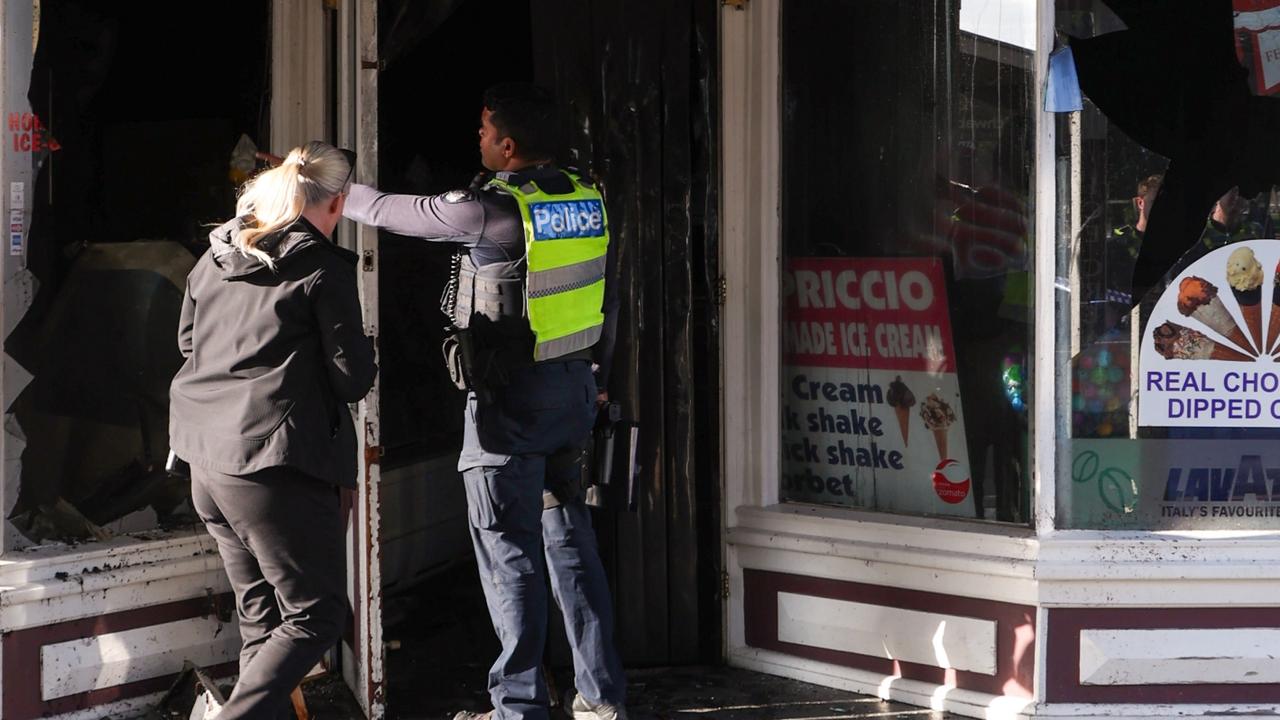 Another Williamstown ice cream store was allegedly hit by arsonists three times last year. Picture: NewsWire/Ian Currie