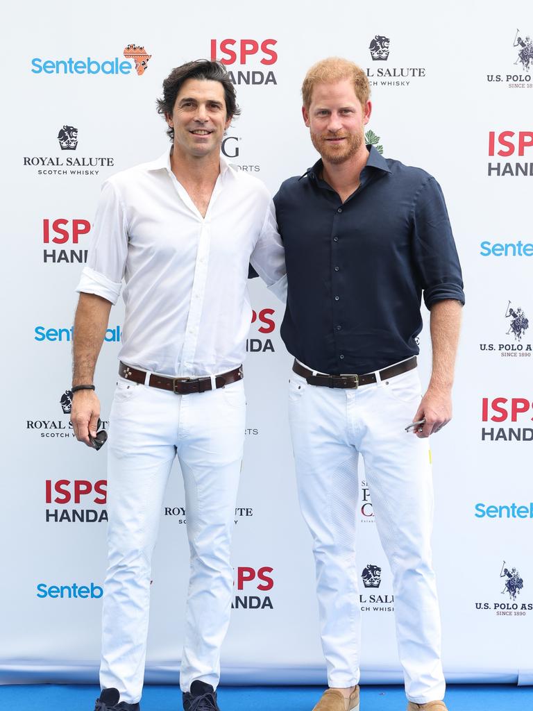 With Nacho Figueras at the Polo Cup in Singapore last week. Picture: Getty