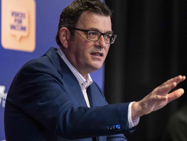 Premier Daniel Andrews says there will be no limits after the state achieves a 90 per cent vaccine rate. Picture: NCA NewsWire / Daniel Pockett