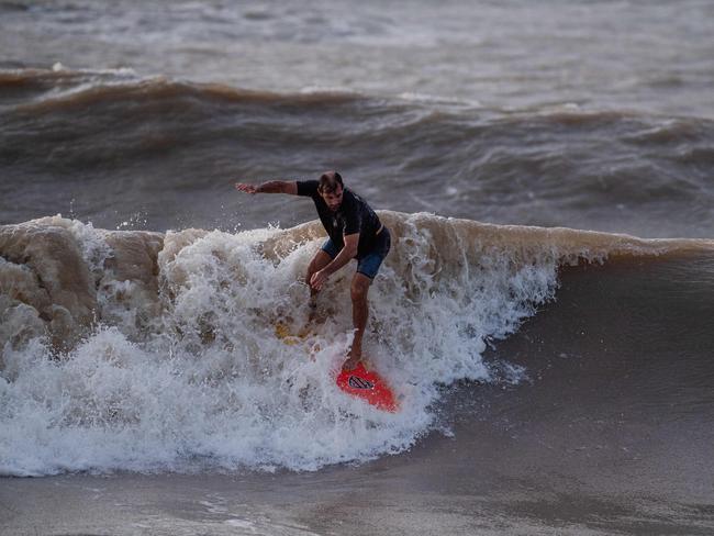 Top End Surfing at Nightcliff beach, Darwin. Picture: Pema Tamang Pakhrin