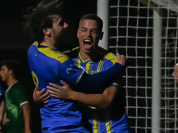 Werribee City celebrates a goal against Bentleigh Greens. Picture: Gem Photography