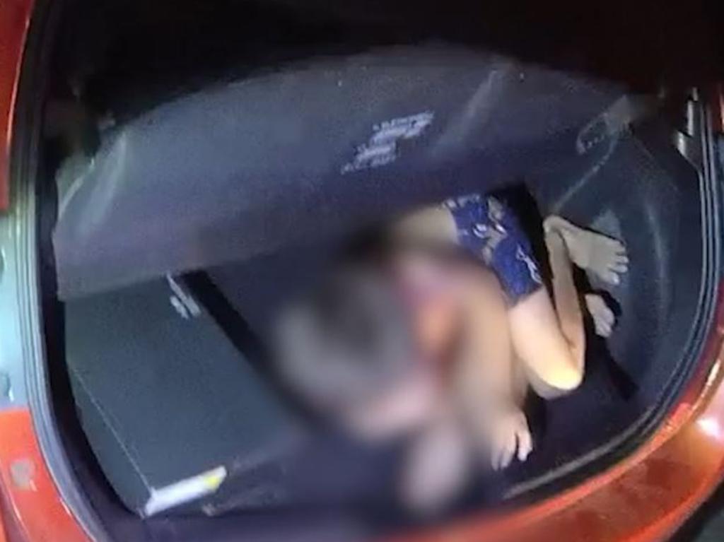 Police pulled over a driver who returned an illegal blood alcohol limit. They also found a child in the rear of the vehicle. Picture: Supplied/QPS