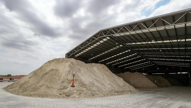 In demand: spodumene fine product at the Pilgangoora lithium mine near Port Hedland in WA. Picture: Colin Murty