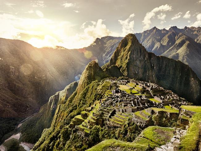 ESCAPE: JUNE 25 2017 DEALS Explore Machu Picchu in Peru with Colette Travel.  View of the ancient Inca City of Machu Picchu. The 15-th century Inca site.'Lost city of the Incas'. Ruins of the Machu Picchu sanctuary. UNESCO World Heritage site. Picture: Supplied