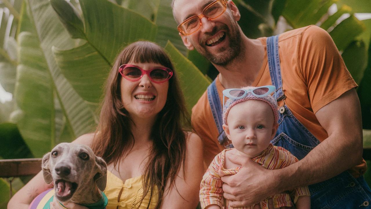 Holly O’Brien, Michael Wood, and their daughter Lola Wood. Picture - contributed.