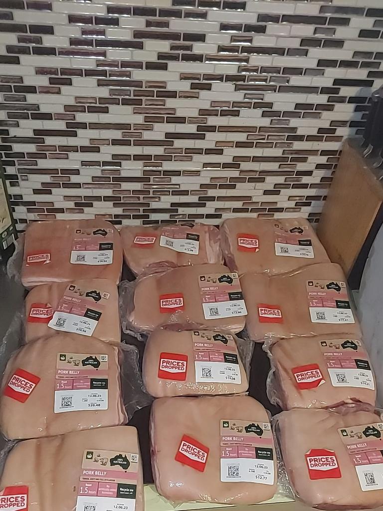 One woman used the tip to pick up $180 worth of pork belly for $44. Picture: Facebook.