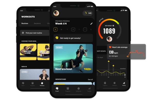 Technogym's AI fitness coach can be accessed via an app.