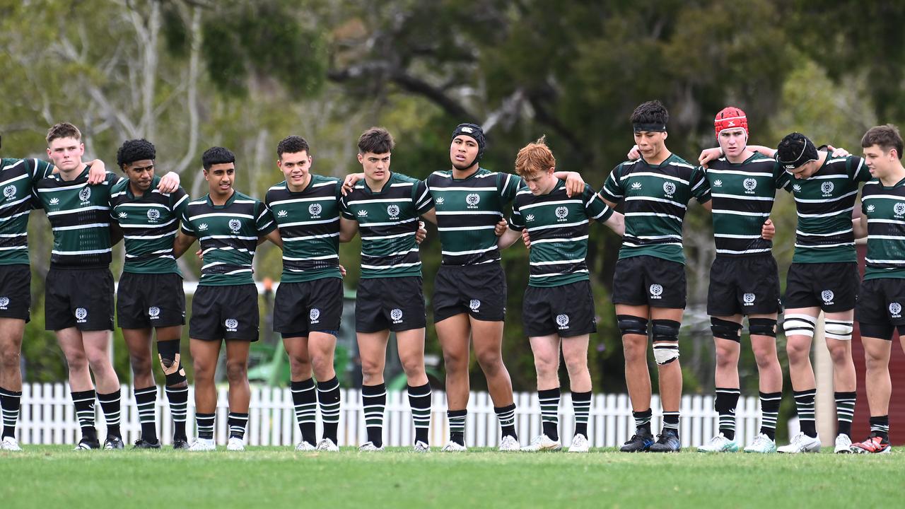 Gray O’Neill (third from the right in red headgear). Picture, John Gass