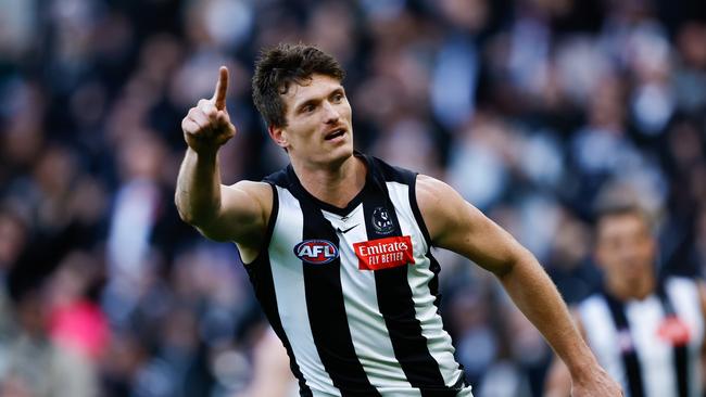 Brody Mihocek is a Magpie favourite. Picture: Dylan Burns/AFL Photos via Getty Images