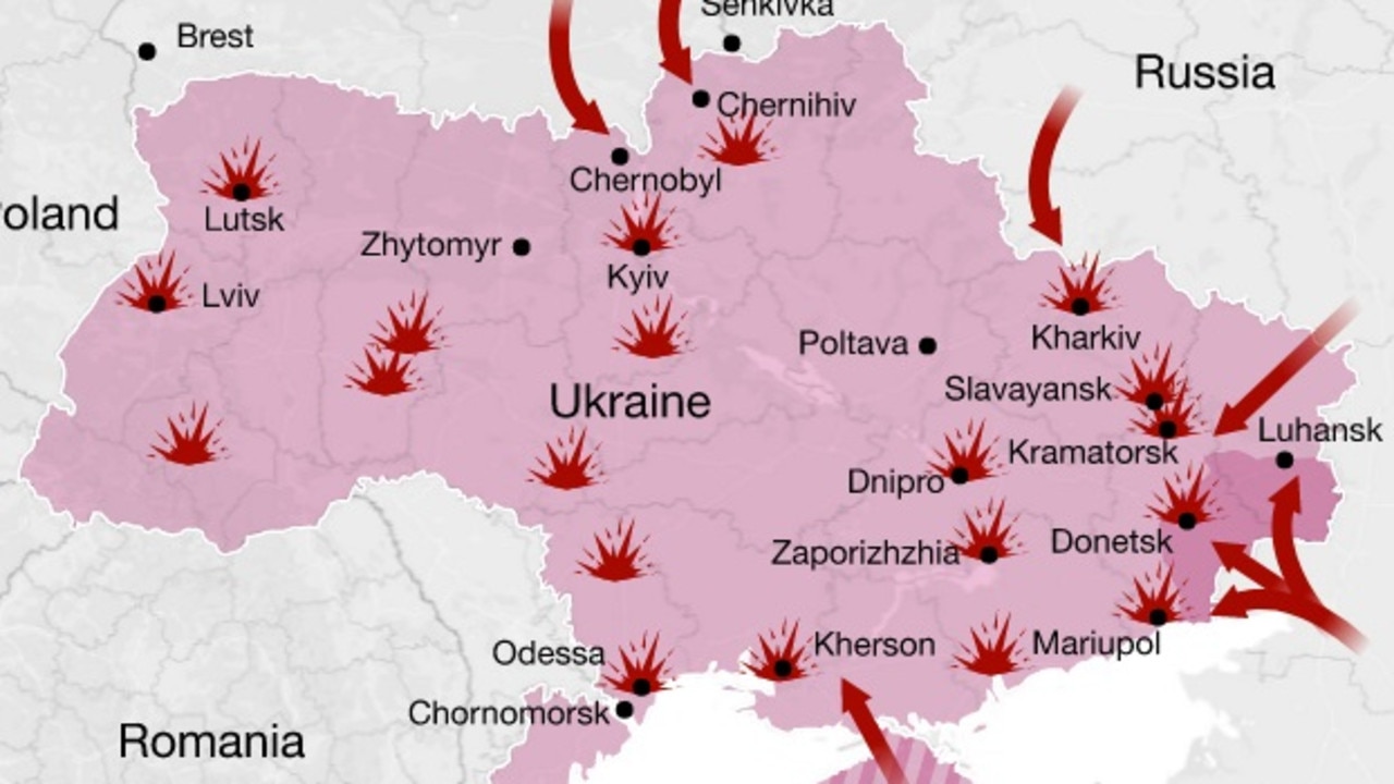Carte Ukraine Russie: des experts révèlent la raison des frappes de Poutine