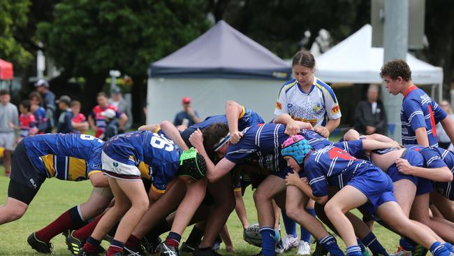 Day 1 of the King of the Country junior rugby union tournament at the Gold Coast Eagles Rugby Union Club. Under-15s: 10.40am: USQ Saints v Invitational Barbarians USQ Player No Barbarians Player No Pic Mike Batterham