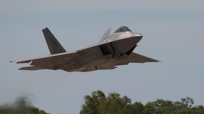 A United States Air Force F-22.