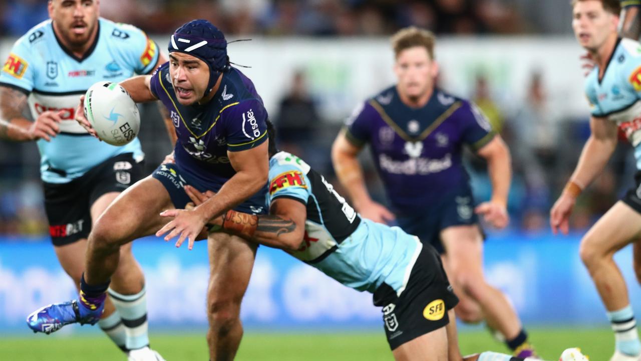 Jahrome Hughes was strong for the Storm. Picture: Chris Hyde/Getty Images