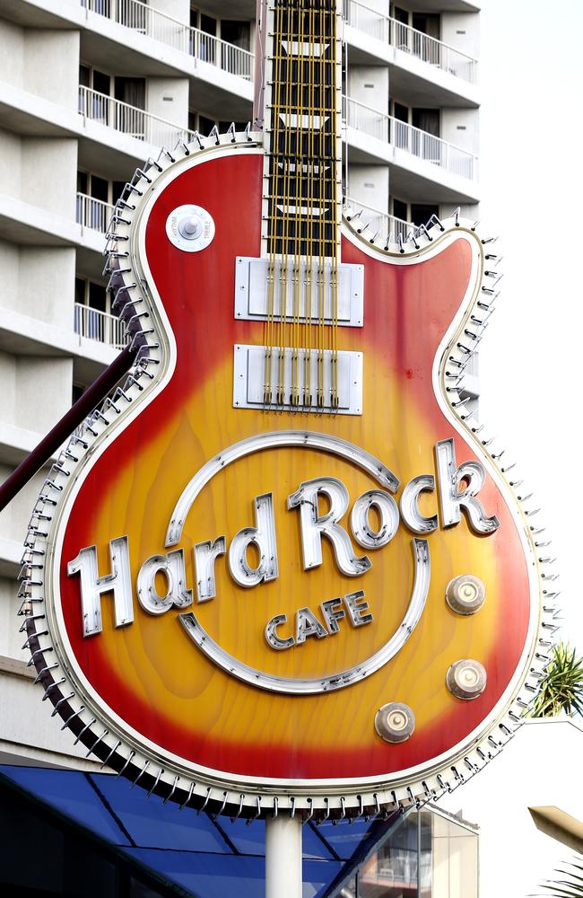 The Hard Rock Cafe in Surfers Paradise. Picture: JERAD WILLIAMS