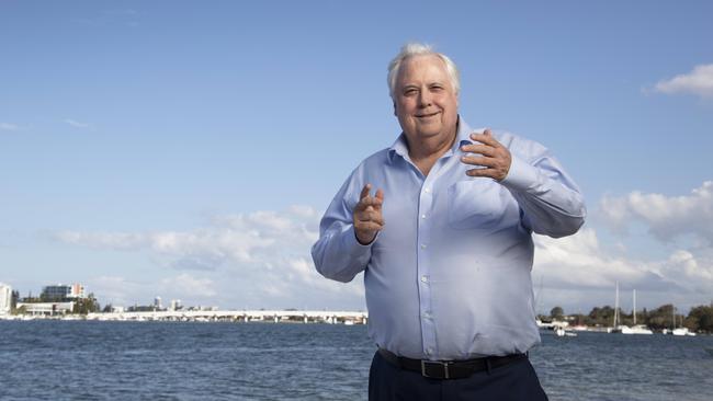 Clive Palmer, pictured on the Gold Coast: Picture: Russell Shakespeare