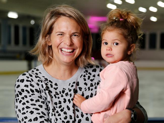 Family time for Libby and Poppy Trickett.