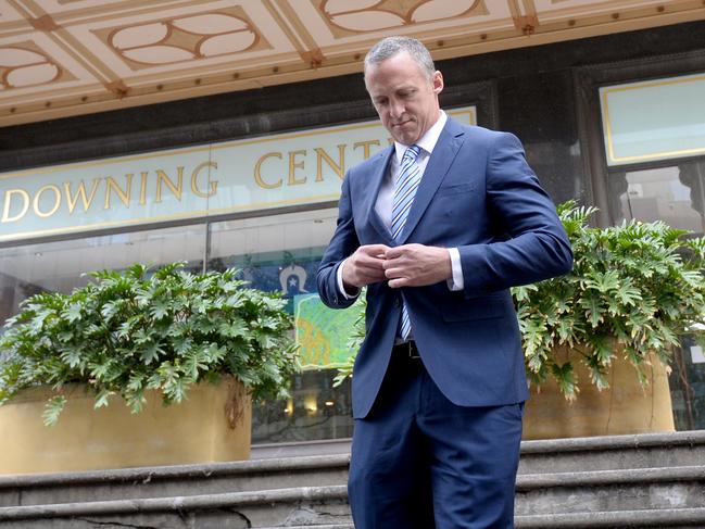 Titus Day outside the Downing Centre. Picture: Jeremy Piper