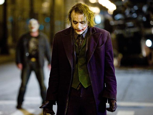 From the depths ... Heath Ledger’s portrayal of The Joker in The Dark Knight (2008) exemplified the darkness of the Chrsitopher Nolan Batman trilogy.