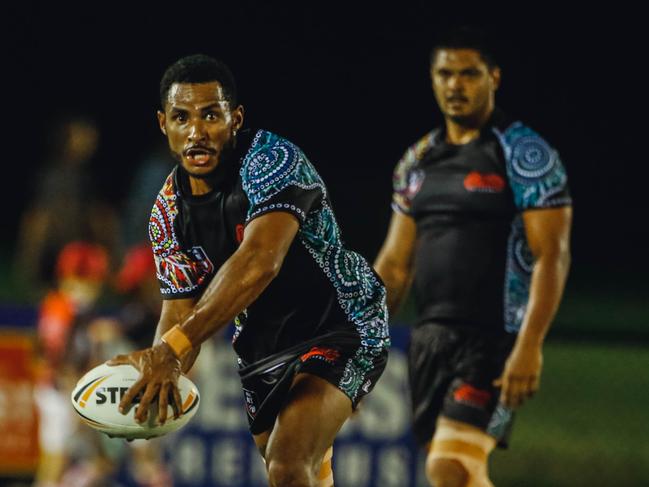 Indigenous all star Tyrone Nona   in the NRL NT representative fixture as All Stars v Indigenous All Stars.Picture GLENN CAMPBELL