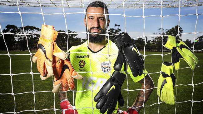 Adelaide United goalkeeper Paul Izzo has impressed since returning home to the Reds last A-League season. Picture: Sarah Reed