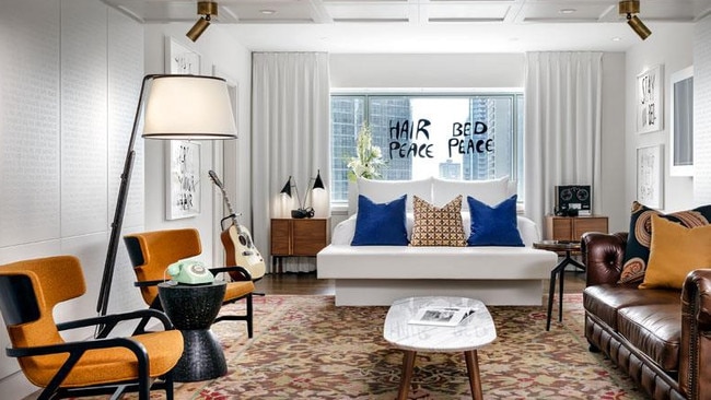 The John Lennon and Yoko Ono Suite, Fairmont The Queen Elizabeth hotel, where <i>Give Peace a Chance</i> was recorded.