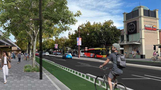 An artist impression of how O'Connell St would look. Picture: Adelaide City Council