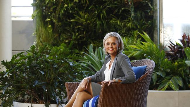 Heidi Bayliss in the hospital's healing garden. Picture: John Appleyard