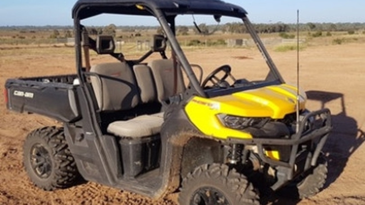 Image depicts a Can-AM ATV buggy with a yellow bonnet similar to the one stolen. Picture: Queensland Police Service