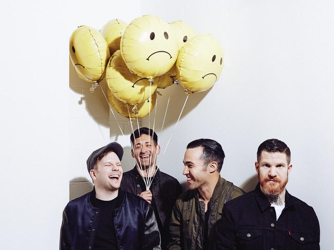 Fall Out Boy try new direction on their latest album. Pic: Universal