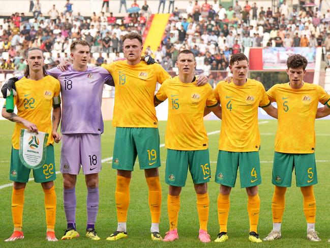 The Socceroos were shunted to Paramount+ for their World Cup qualifier against Bangladesh. Picture: Getty Images