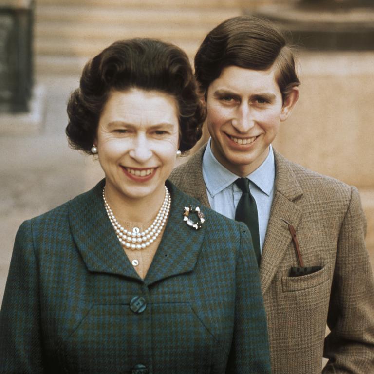 1969: Queen Elizabeth II with Prince Charles at Windsor Castle, June 1969. Picture: Fox Photos/Hulton Archive/Getty Images