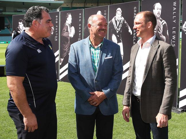 NRL Immortals and Hall of Fame announcement with Mal Meninga, Wally Lewis and Darren Lockyer at the SCG. Picture. Phil Hillyard