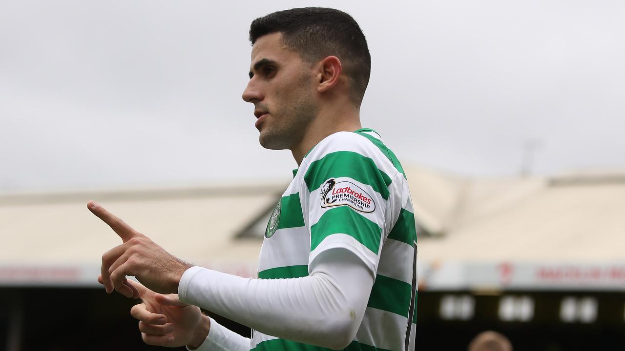 Tom Rogic scored a stunner for Celtic in his 150th appearance for the Hoops.