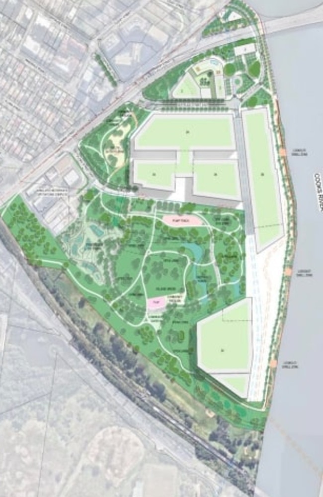 The master plan of the precinct. Picture: NSW Government