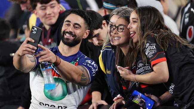 Warriors star Shaun Johnson is being courted by the Wests Tigers as he weighs up his future. Picture: Getty Images