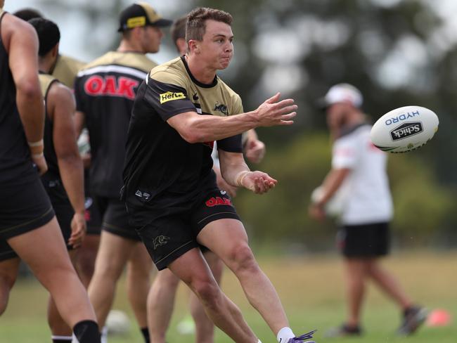 Dylan Edwards will be in the running to play first grade this season as Josh Mansour's replacement. Picture: Penrith Panthers