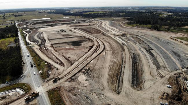 Both Qantas and Jetstar offices could be located at the under-construction western Sydney airport. Picture: Toby Zerna