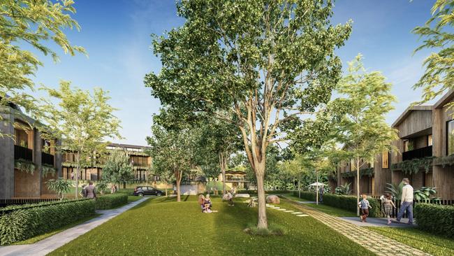 EG expects to increase the tree canopy on the 13 hectare site to 40 per cent under plans for North Rocks Village.