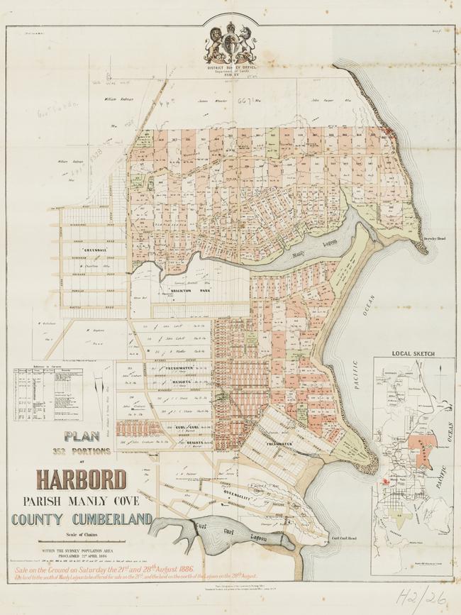 The Harbord Crown land subdivision 1886. State Library of NSW