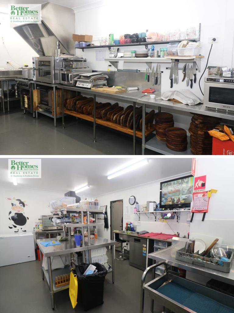 Inside the impressive commercial kitchen at Stanthorpe Cheese, located in Thulimbah. Photo: Better Homes and Gardens Real Estate
