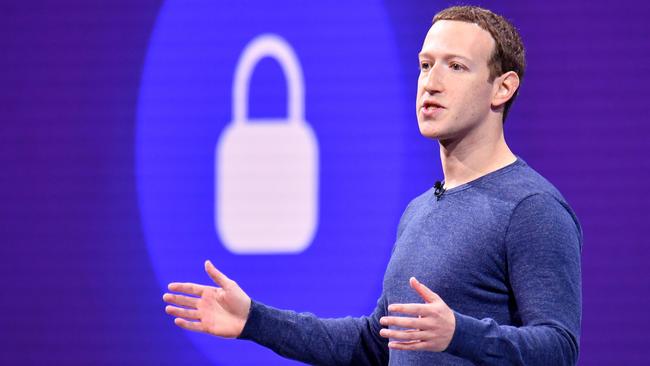 Zuckerberg said the new feature will deliver “stronger privacy protections for everyone on Facebook”. Picture: Josh Edelson/AFP