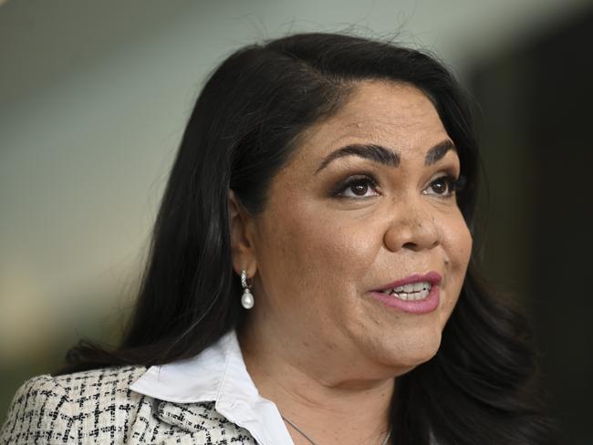 CANBERRA, Australia - NewsWire Photos - August 20, 2024: Senator Jacinta Nampijinpa Price, Senator Jonathon Duniam and Senator Susan McDonald hold a press conference at Parliament House in Canberra. Picture: NewsWire / Martin Ollman