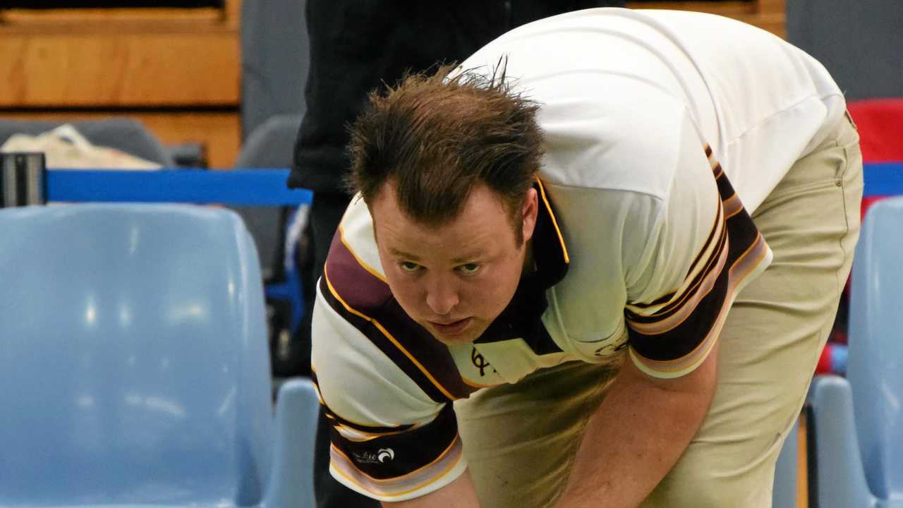 AUSSIE CHAMPION: Toowoomba's Angus Young recently won the men's pair title at the Australian Indoor Bowls Championships. Picture: Tia Jayde Photography