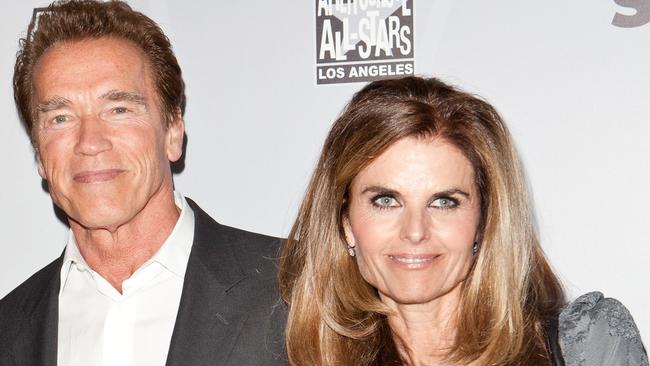 Arnold Schwarzenegger and Maria Shriver. Picture: Chelsea Lauren/FilmMagic