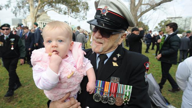 Tickets for families and other spectators have been capped for this year’s parade. Picture: Andrew Henshaw