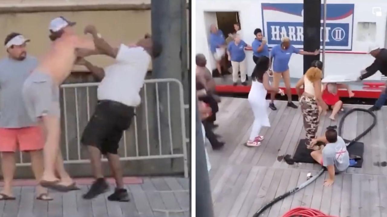 Video shows wild WWE-style brawl