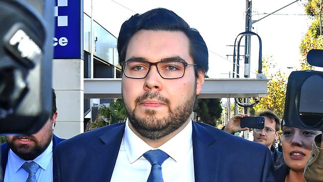 BRISBANE, AUSTRALIA - NewsWire Photos JUNE 17, 2024:  Former parliamentary staffer Bruce Lehrmann leaves  Toowoomba Magistrates Court.Picture: NewsWire / John Gass