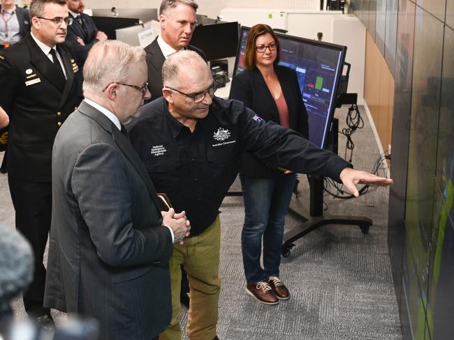 Mr Albanese said the ADF would be deployed on Tuesday to assist the clean-up effort Picture: NewsWire / Martin Ollman
