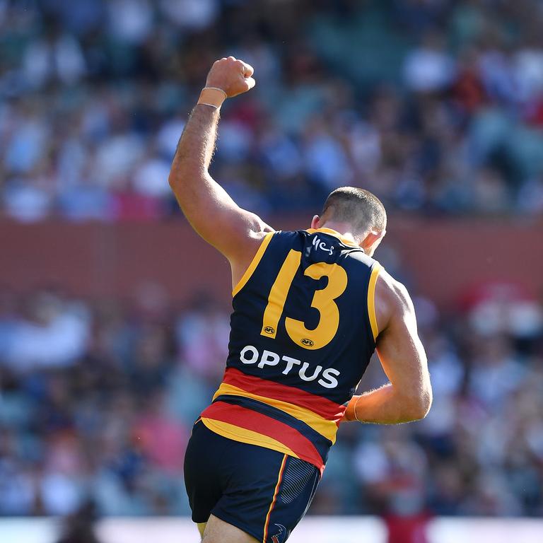 Taylor Walker was outstanding against the Cats. Picture: Getty Images